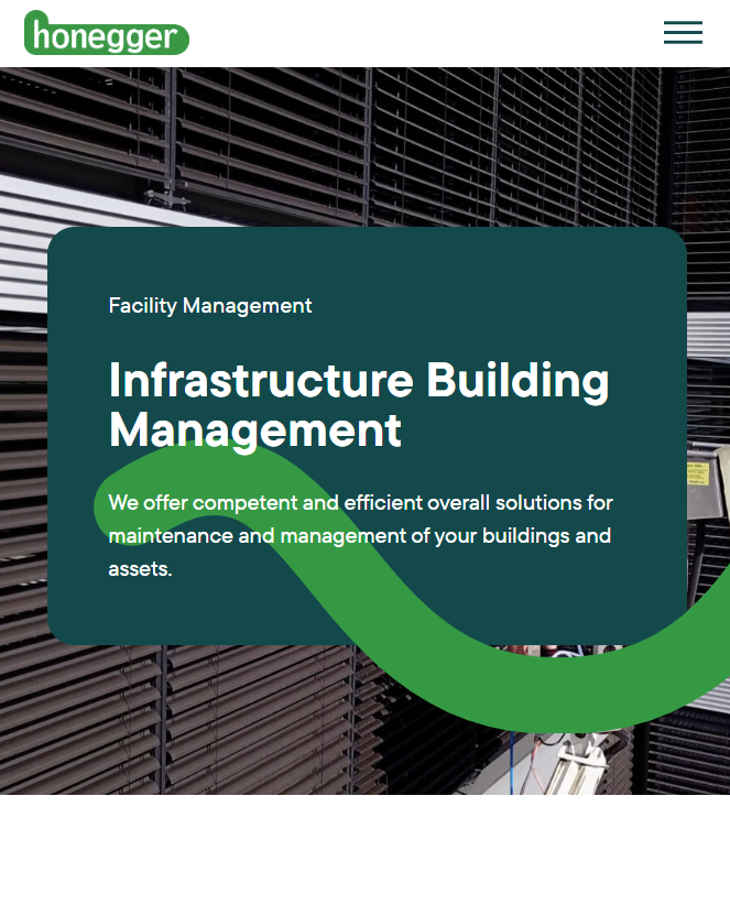 Honegger Website Infrastructure Building Management